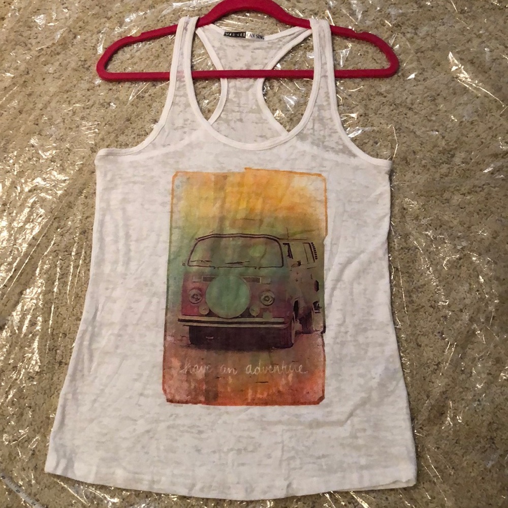 🆕💚💛VW Van “Have An Adventure” Tank top Lightweight wear over bright tube or tank